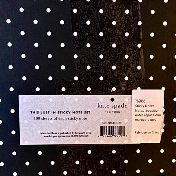 Kate Spade Boxed Sticky Note Set "Just In" Style Post-It Notes 500ct NIB - Picture 2 of 6